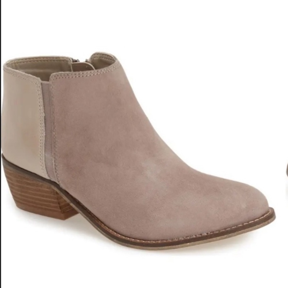 Dune London Taupe Penelope Ankle Booties